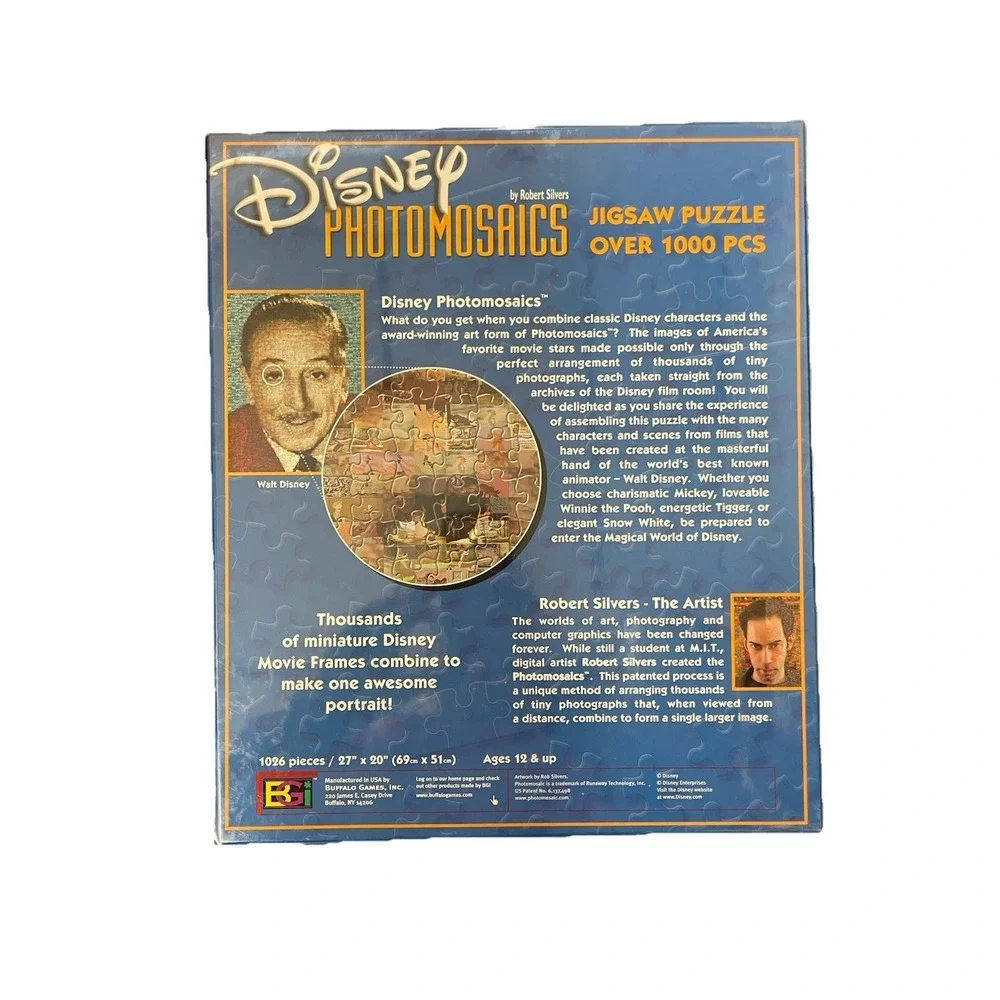 Disney Photomosaic Snow White and‎ the Seven Dwarfs Jigsaw Puzzle Buffalo Games